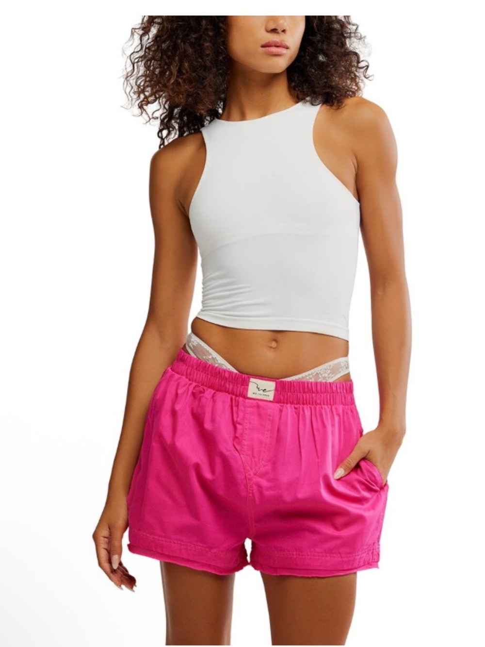 Free People We The Free Day To Day Solid Boxer - Women's size Medium , NWT - Picture 3 of 4